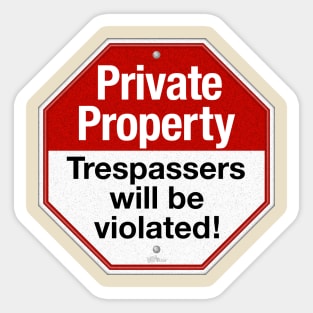 Private Property Sticker